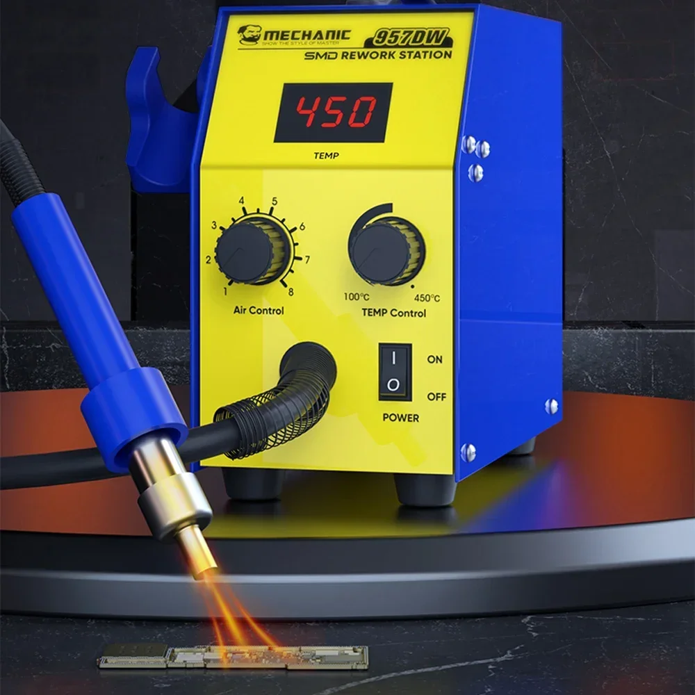 Heat Gun Embossing - محطة إعادة العمل ميكانيكي 957DW مسدس