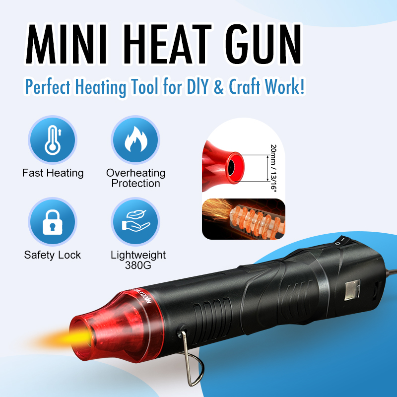 220 فولت مسدس هواء ساخن لحام د - مراجعة Heat Gun Embossing وسعره
