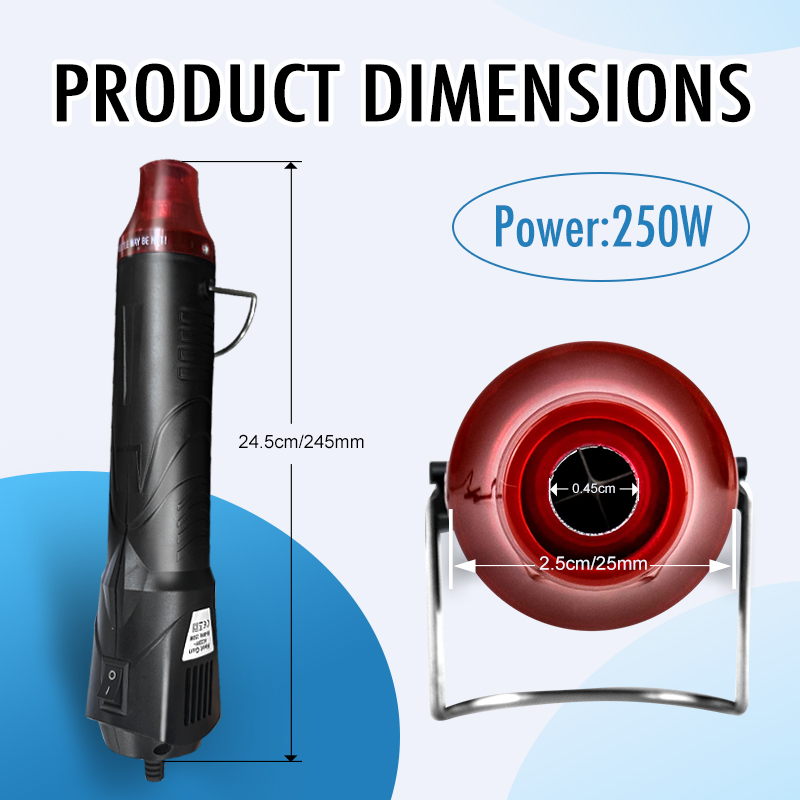 220 فولت مسدس هواء ساخن لحام د - مراجعة Heat Gun Embossing وسعره