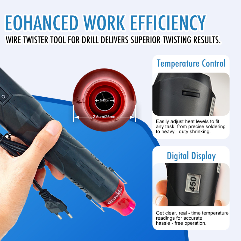 220 فولت مسدس هواء ساخن لحام د - مراجعة Heat Gun Embossing وسعره