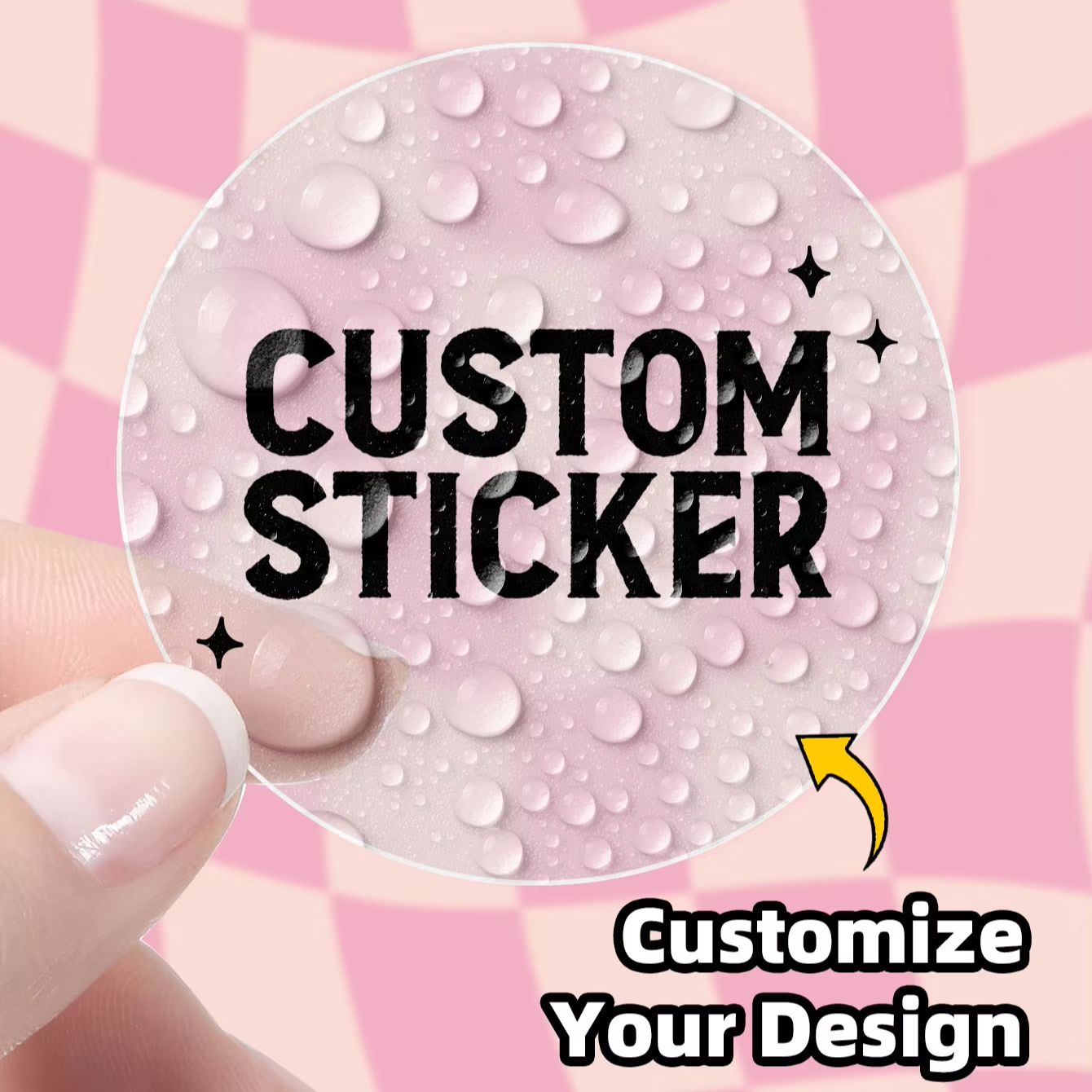1-768 قطعة ملصقات دائرية مخصصة - مراجعة Label Sticker Round وسعره