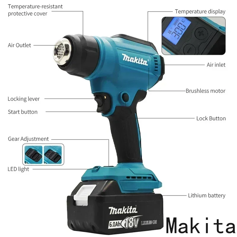 ماكيتا 550 ° مسدس حراري جديد ل - مراجعة Heat Gun Embossing وسعره