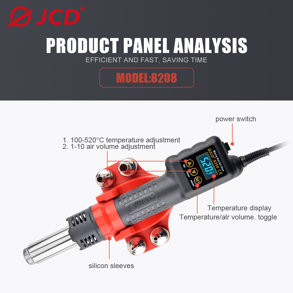 JCD 750 واط مايكرو الحرارة بند - مراجعة Heat Gun Embossing وسعره