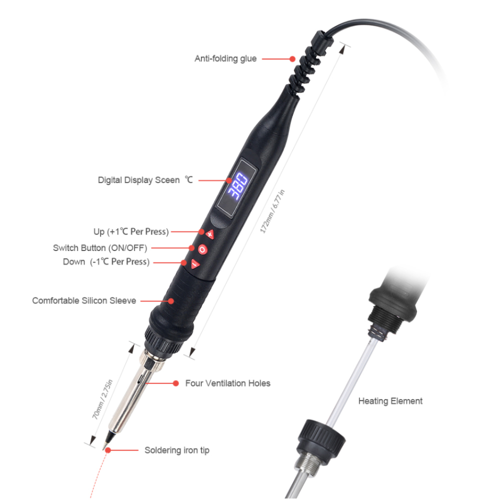 JCD 750 واط مايكرو الحرارة بند - مراجعة Heat Gun Embossing وسعره