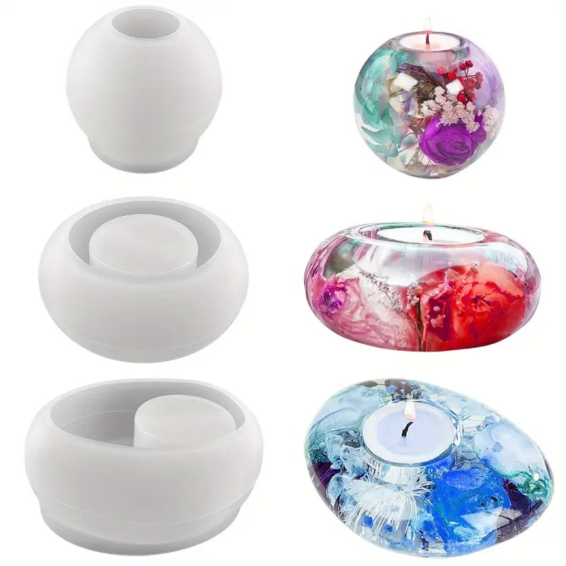 Tealight شمعة حامل الراتنج قال - مراجعة Candle Making Tools وسعره