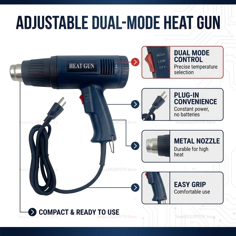 مسدس هواء ساخن جديد بقوة 2500  - مراجعة Heat Gun Embossing وسعره