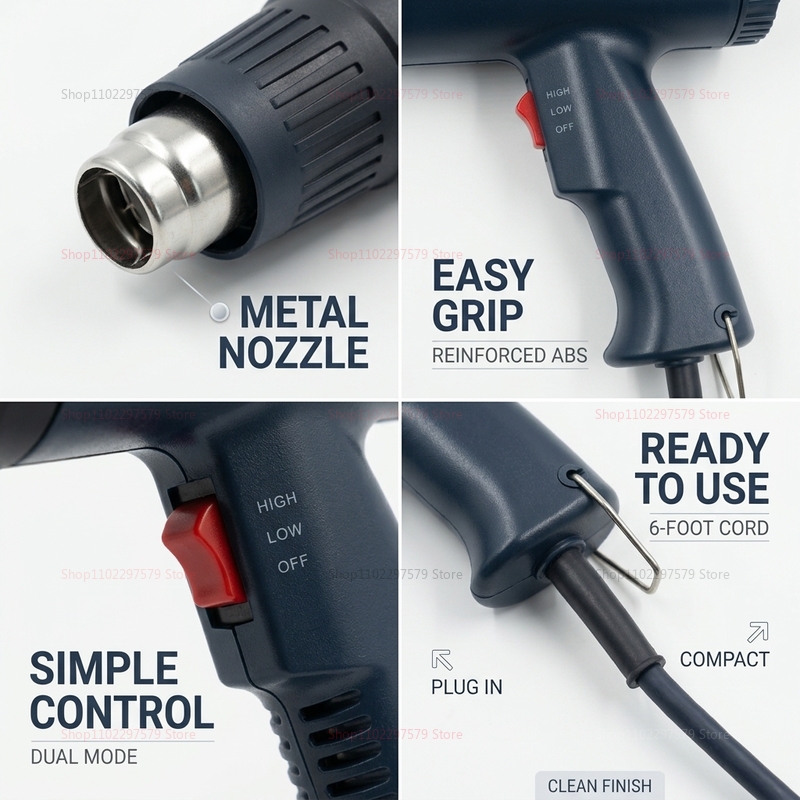 مسدس هواء ساخن جديد بقوة 2500  - مراجعة Heat Gun Embossing وسعره