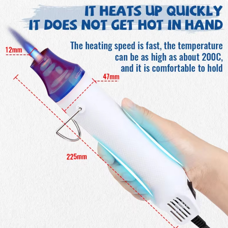 مسدس الحرارة لحام درجة الحرارة - مراجعة Heat Gun Embossing وسعره